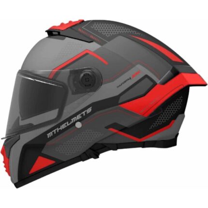 MT Thunder 4 SV Jerk Rosso Opaco Casco Integral de Moto Original