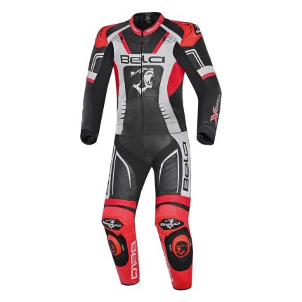 Bela X Race 2PC Mono De Moto Negro Blanco Rojo
